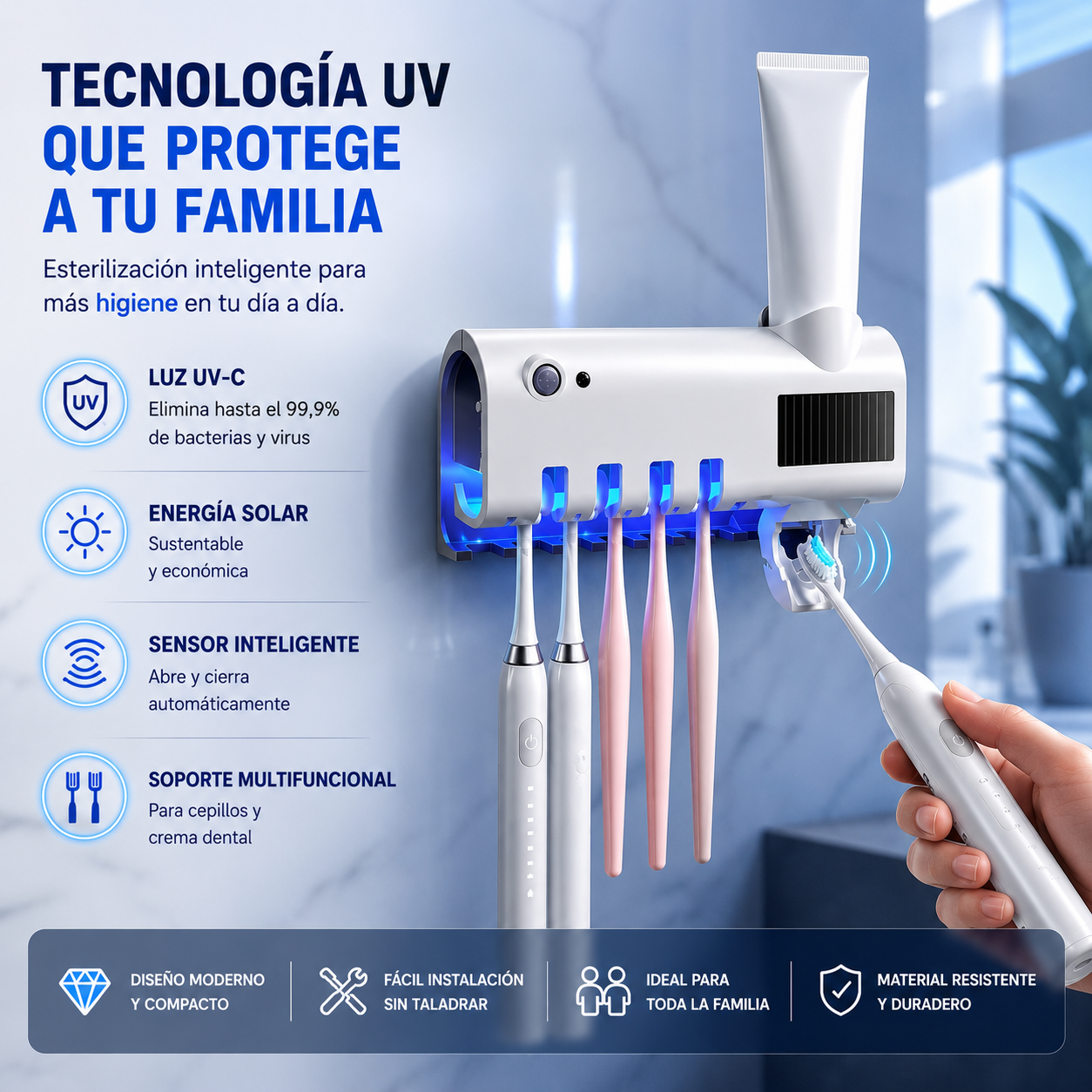 Esterilizador UV para cepillos