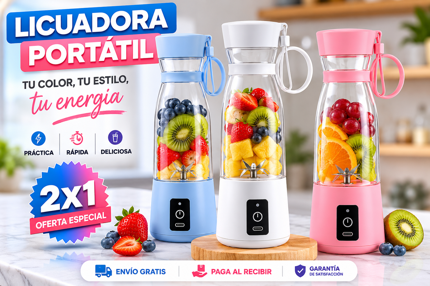 🥤 Mini Licuadora BlendGo™️